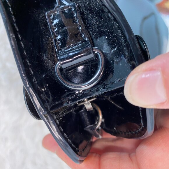 Ted Baker Black Patent Long Clutch Bag No Strap - Picture 3 of 10